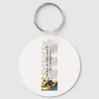 De liefde van een huisdier sleutelhanger