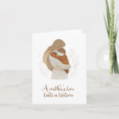 De liefde van een moeder duurt een leven lang kaart (Voorkant)