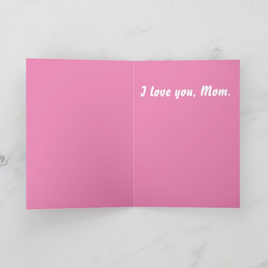 De liefde van een moeder overleeft de seizoenen kaart (Binnen)