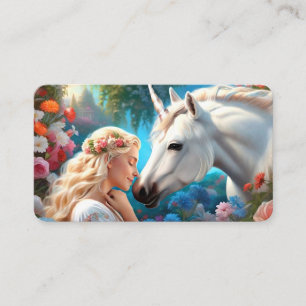 De Liefde van een Prinses voor Haar Eenhoorn Boekl Visitekaartje