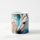 De liefde van een prinses voor haar eenhoorn koffiemok (Center)
