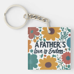 De liefde van een vader is eindeloos sleutelhanger
