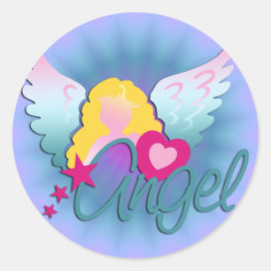 De Liefde van engelen Ronde Sticker