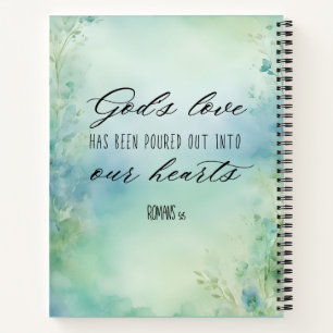 De liefde van God is in onze harten gegoten Notitieboek