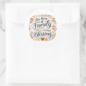 💛 De liefde van het gezin – de grootste zegen van Ronde Sticker (Tas)