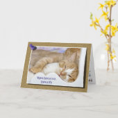 De Liefde van het kat Kaart (Gele Bloem)