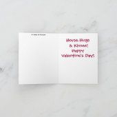 De Liefde van het paard Feestdagen Kaart (Binnen)