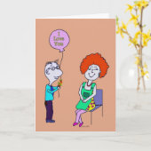 De "liefde van I u" Kaart Anniversay (Gele Bloem)