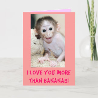 De "liefde van I u meer dan bananen!" De Kaart van