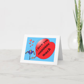De "liefde van I u zo veel" notecard Feestdagen Kaart