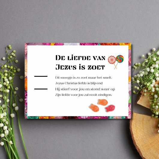 De Liefde Van Jezus is dierentuin DUTCH-traktaat Visitekaartje