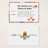 De Liefde Van Jezus is dierentuin DUTCH-traktaat Visitekaartje (Voorkant /achterkant)