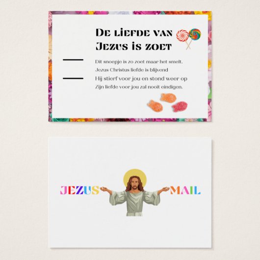 De Liefde Van Jezus Is Zoet DUTCH traktaat (Devant & derrière)