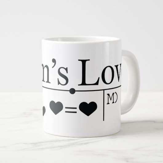 De liefde van mama Formule 02 Extra Grote Beker (Voorkant rechts)