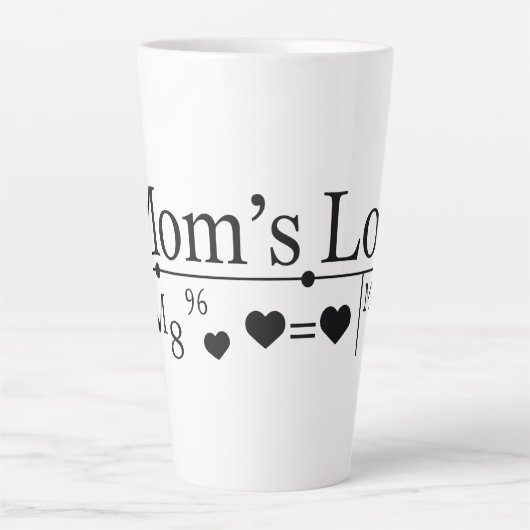 De liefde van mama Formule 02 Latte Mok (Voorkant)