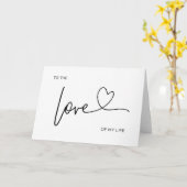 De liefde van mijn leven bruiloft Kaart (Gele Bloem)