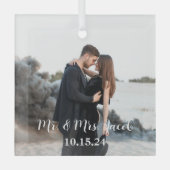 De liefde van mijn leven glas ornament (Voorkant)