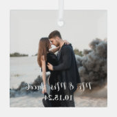 De liefde van mijn leven glas ornament (Achterkant)