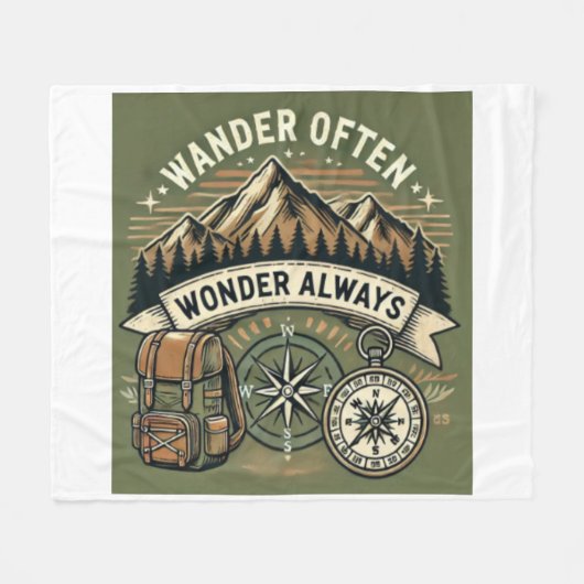 De liefde van Natuur Fleece Deken (Voorkant (Horizontaal))