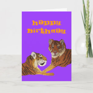 De Liefde van Purrfect van de tijger Kaart