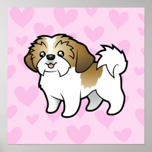De Liefde van Tzu van Shih (gesneden puppy) Poster