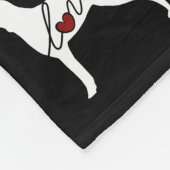 De Liefde van Weimaraner Fleece Deken (Hoek)