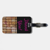 De liefde voor wijn bagagelabel (Achterkant horizontaal)