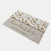 De liefde woont hier deurmat (Schuin)