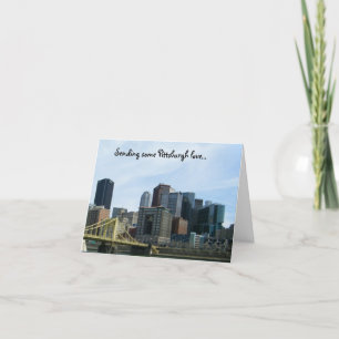 De liefdenotecards van Pittsburgh Kaart