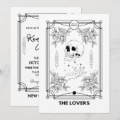 De Liefdes Tarot Trouw Uitnodiging (Voorkant / Achterkant)