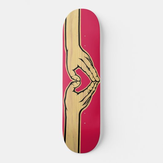 De liefdesbeweging "Hearthands" Skateboard (Voorkant)
