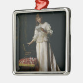 De liefdesbrief metalen ornament (Links)