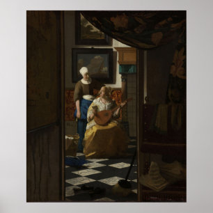 De liefdesbrief - Vermeer (Rijksmuseum) Poster