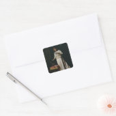 De liefdesbrief vierkante sticker (Envelop)