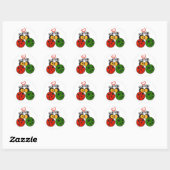 De liefdesbugs ronde sticker (Vel)