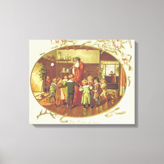 De liefdescirkel canvas afdruk (Voorkant)