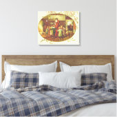 De liefdescirkel canvas afdruk (Insitu (Slaapkamer))