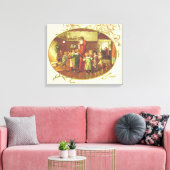 De liefdescirkel canvas afdruk (Insitu (Woonkamer))