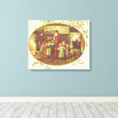 De liefdescirkel canvas afdruk (Insitu (Houten vloer))