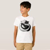 De liefdeskatten Kinder T-shirt (Voorkant volledig)