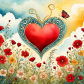 De liefdestuin feestdagen kaart