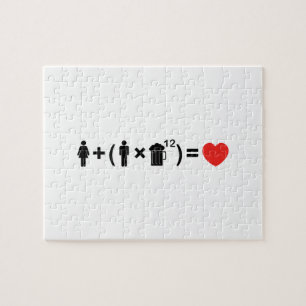 De liefdesvergelijking voor mannen legpuzzel
