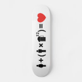 De liefdesvergelijking voor mannen skateboard (Voorkant)