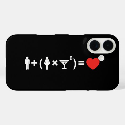 De liefdesvergelijking voor vrouwen Case-Mate iPhone case (Achterkant (horizontaal))