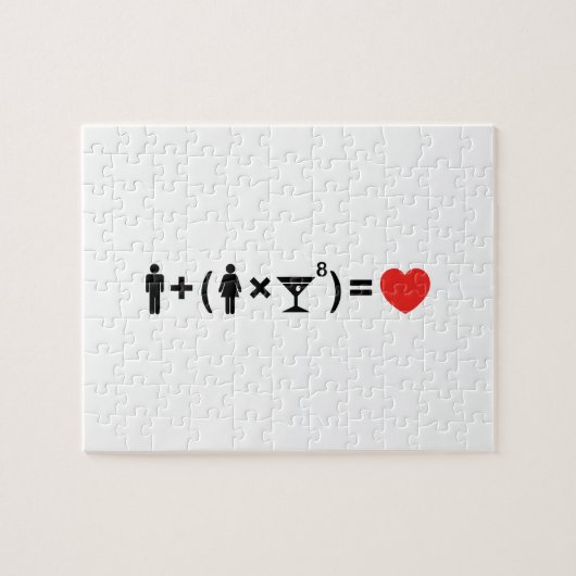 De liefdesvergelijking voor vrouwen legpuzzel (Horizontaal)