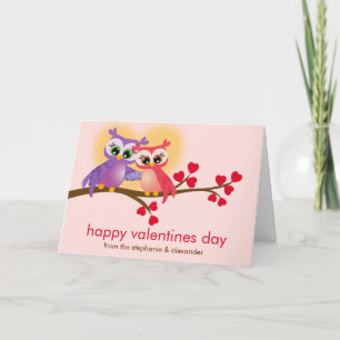 De liefdevolle Eigenaars van de Paar op een Valent Feestdagen Kaart