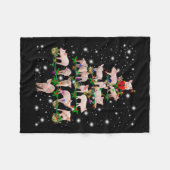 De liefdevolle kerstboom van het Varkenshaar die d Fleece Deken (Voorkant (Horizontaal))