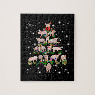 De liefdevolle kerstboom van het Varkenshaar die d Legpuzzel