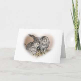 De liefdeWenskaart van de kat Kaart