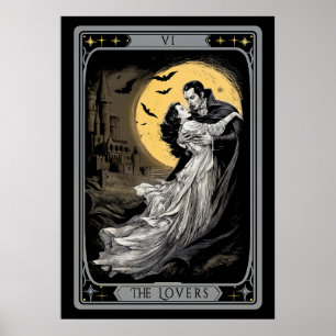 De Liefers Tarotkaart – Gotische Vampier Dracula e Poster